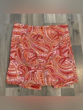Y2K Vintage Pink Mini Skirt Beaded Sequin Paisley Boho Coquette Fairy Hippie